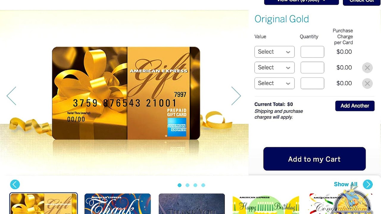 American Express Prepaid Gift Card Balance