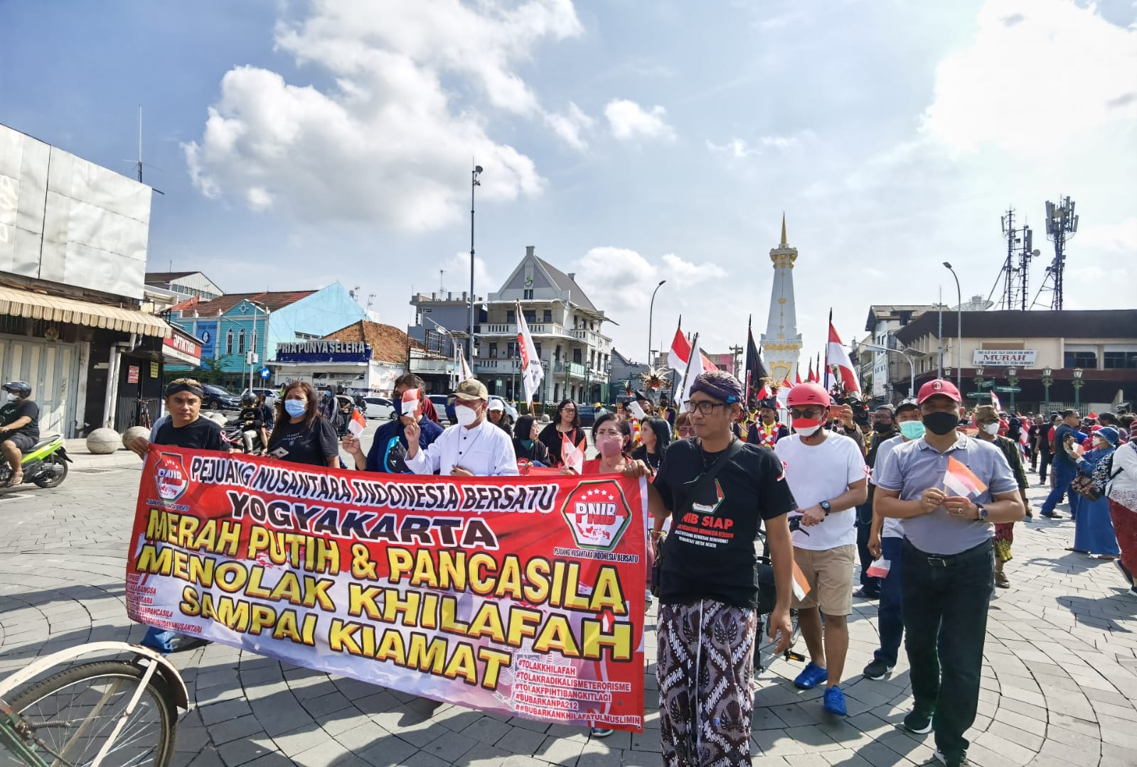 Tolak Khilafah Sampai Kiamat, Pancasila dan Merah Putih Total Selamanya, PNIB Bersama Indonesia