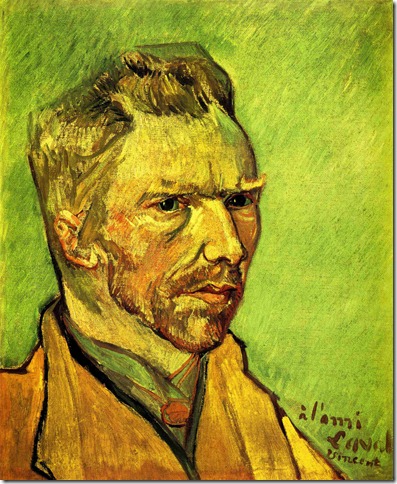 1888  Vincent Van Gogh   Self Portrait Dedicaced to Charles Laval  Oil on canvas  46x38 cm  Collection Particulière