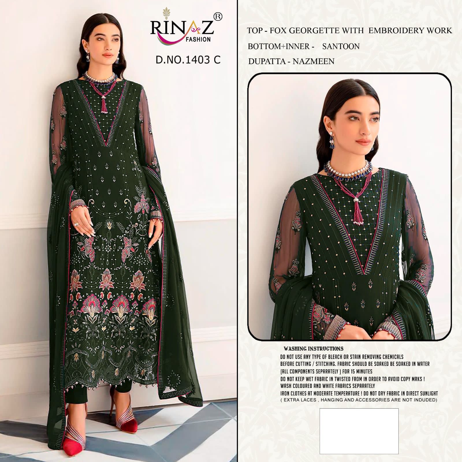 Rf 1403 Rinaz Fashion Pakistani Salwar Suits
