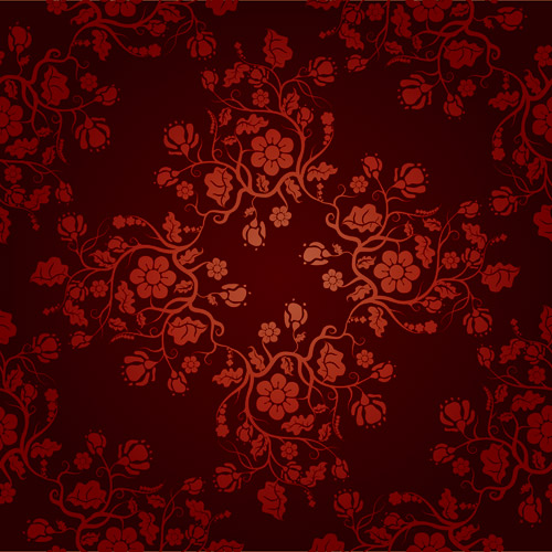 Free Vector がらくた素材庫 中華風パターンの背景 Chinese Patterns Vintage Background