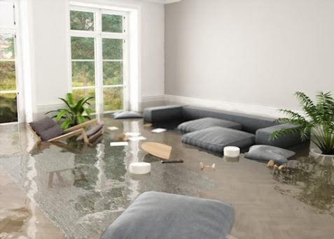 water damage in residential property