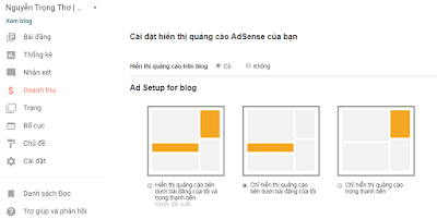 Bật kiếm tiền trên Blogger: Google Adsense