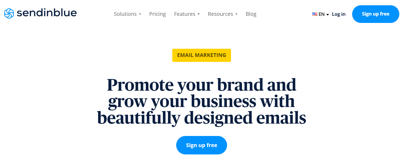 Sendinblue for email marketing