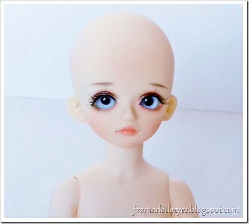 Close up of the default face up of the the Kids Sky Tutu ball jointed doll.  It looks really cute.