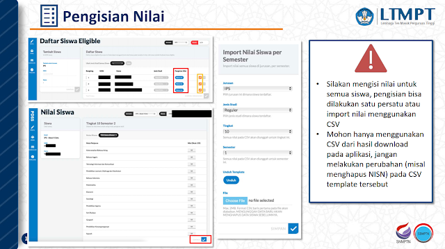 Tahapan Pengisian Pangkalan Data Sekolah dan Siswa (PDSS) Lembaga Tes Masuk Perguruan Tinggi (LTMPT) Tahun 2022