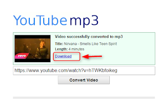 Converting video youtube ke mp3 di www.youtube-mp3.org