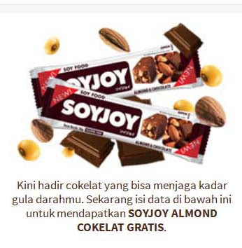 Sampel Gratis  Soyjoy  Almond 