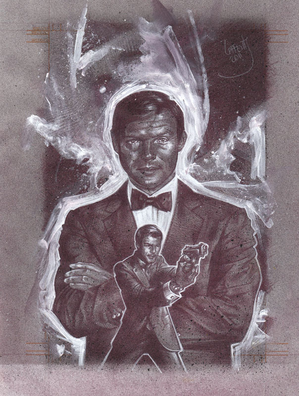 Adam West (Pencil study) Comic Book Cover by Jeff Lafferty