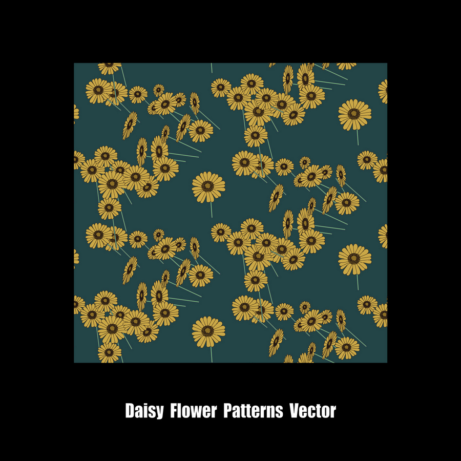 Daisy Flower Patterns Vector
