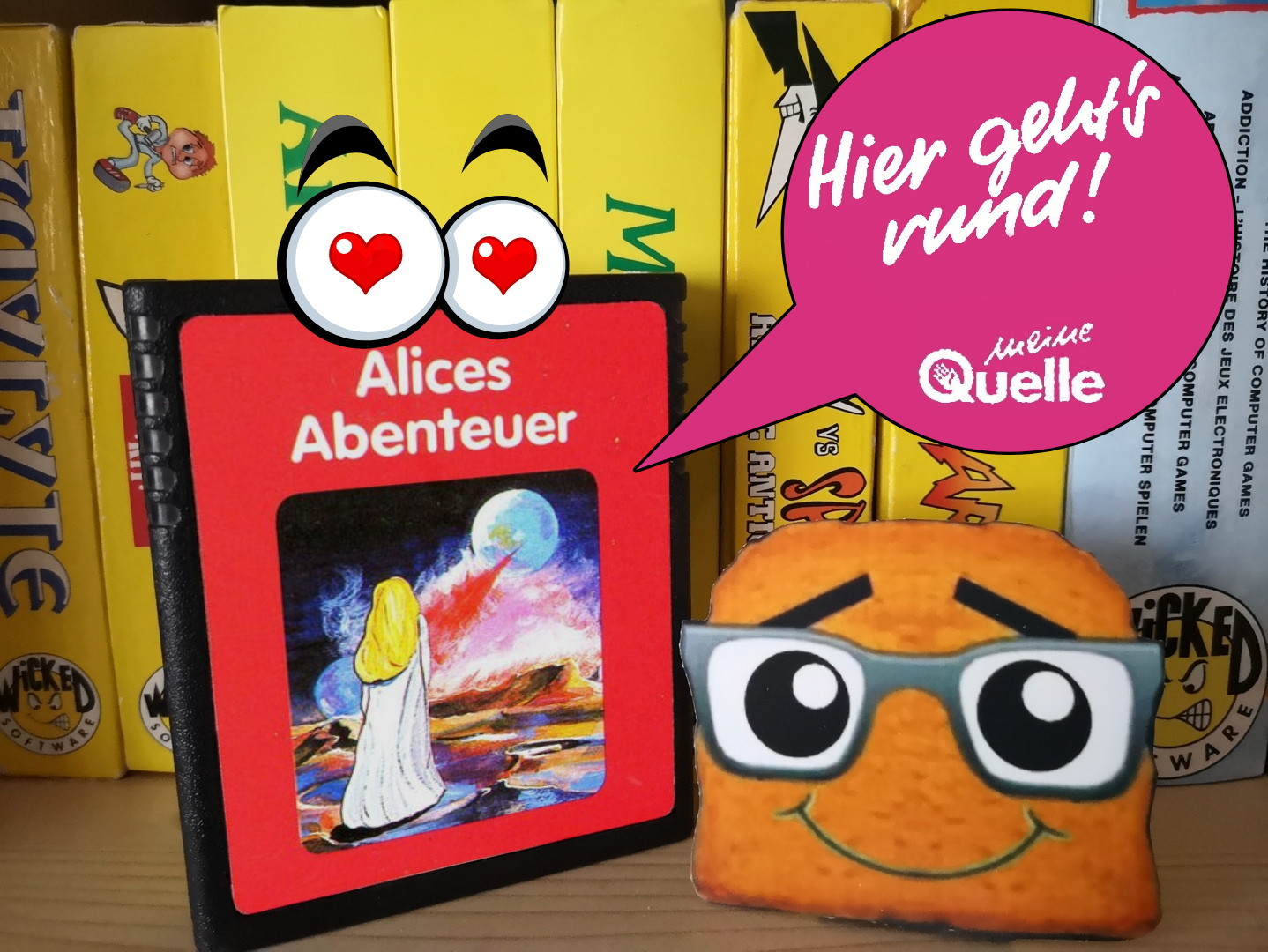 Atari 2600 Spielkartusche Alices Abenteuer