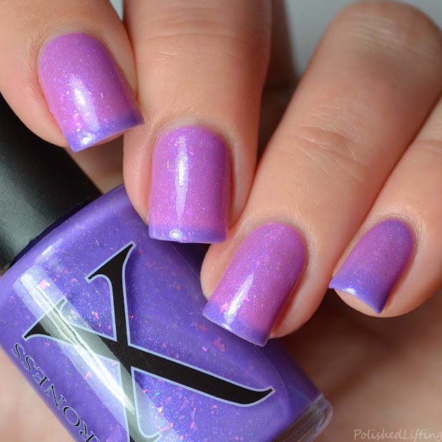 purple flakie nail polish