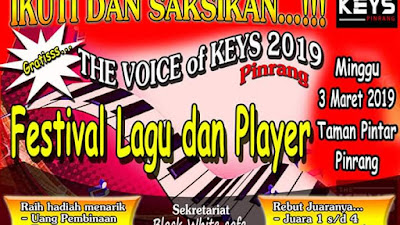 HUT The Keys Ikuti Festival Lagu Dan Player Di Pinrang, Ini Jadwalnya,!