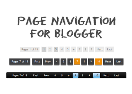 How to Add Numbered Page Navigation Widget for Blogger 1 numbered page navigation widget