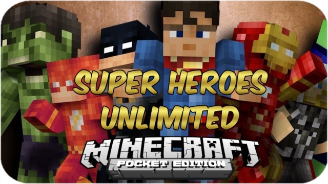 Minecraft PE: Super Heroes Unlimited Mod  0.10.4 - MCPE 