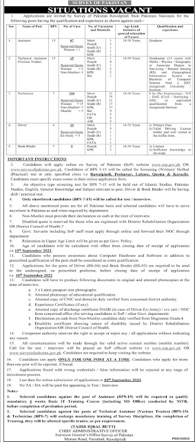 SOP Jobs 2022 – Government Jobs 2022