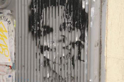 Graffiti image of Michael Jackson from the old town centre of Genoa, Italy.