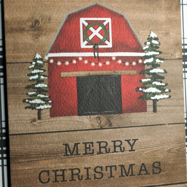 Carta Bella Farmhouse Christmas paper, journaling cards; Scrapbook.com smooth A2 cardstock Christmas pad; cardmaking