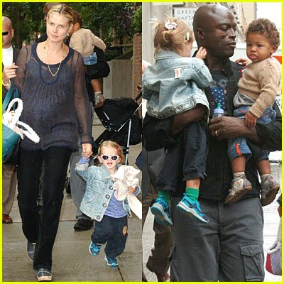 heidi klum and seal and kids. heidi klum seal baby.