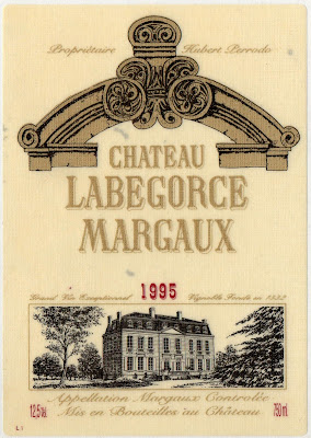 ボルドーワイン Ch.Labegorce1995'のラベル。