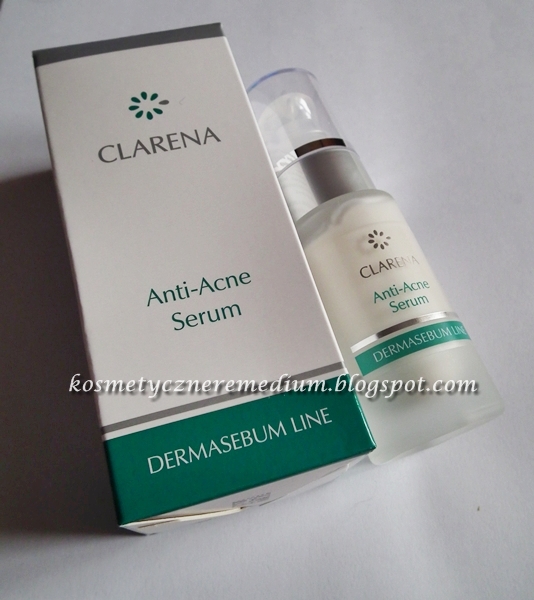 Clarena, Dermasebium Line, Anti-Acne Serum, serum normalizujące do skóry trądzikowej, twarz, niedoskonałości skóry, wizaz