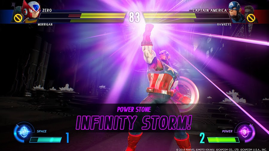 marvel vs capcom infinity stones captain america