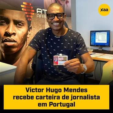 Víctor Hugo Mendes recebe carteira de jornalista em Portugal
