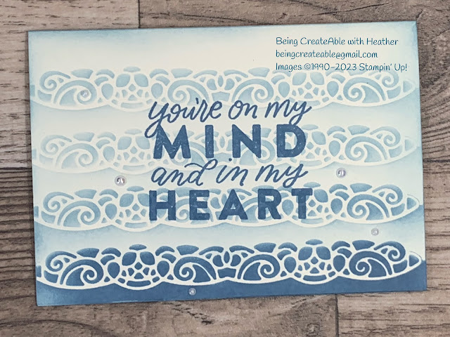 Stampin' Up!, Good Feelings, Elegant Border Dies