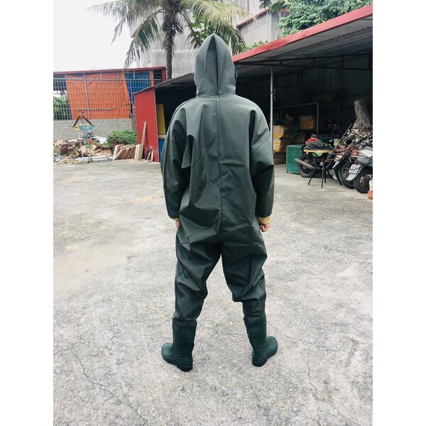 Quần Liền Ủng Lội Nước Có Mũ Chống Thấm - TUBH0004 Quần liền ủng lội nước sang