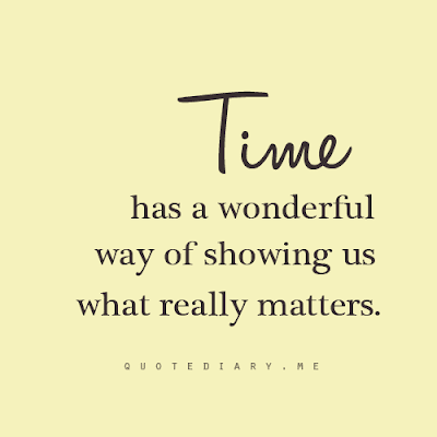 Time shows us what really matters