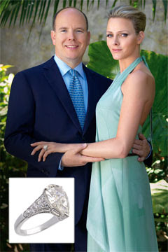 Prince Albert And Charlene Wittstock Wedding Rings