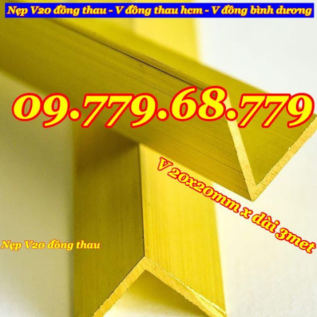 nẹp chữ V đồng nguyên chất