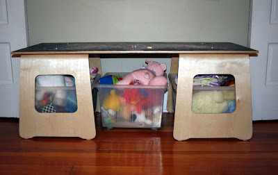 kid's chalk board table