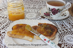 Mango Jam toast breakfast