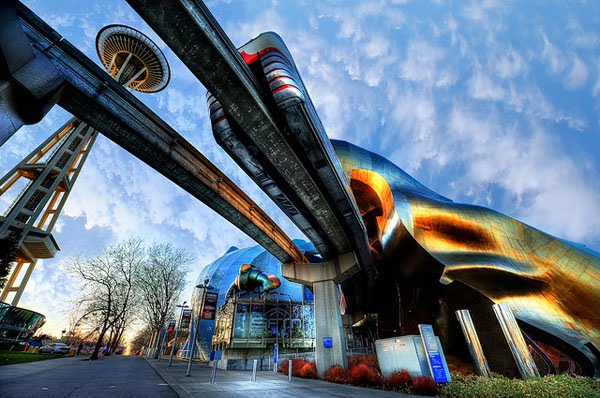 Seattle Center Sci-Fi Perspective