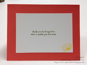 Craft with Beth: Daisy Delight, Daisy Punch, Sitting Here, Thank You Card, Delightful Daisy Designer Series Paper DSP