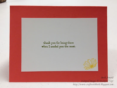 Craft with Beth: Daisy Delight, Daisy Punch, Sitting Here, Thank You Card, Delightful Daisy Designer Series Paper DSP