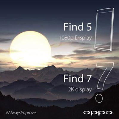 Oppo Find 7 Dibekali Panel Layar 2K