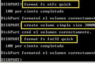 Format Fsntfs Quick 0 Por Ciento Completado