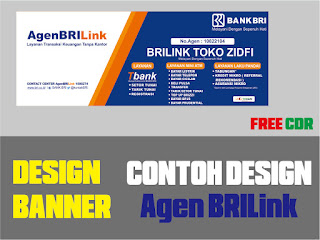 Download Contoh Desain Banner Agen BRILink Format CDR, SVG, AI, EPS