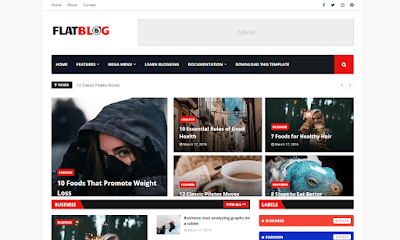 FlatBlog Blogger Template