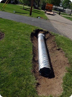 culvert in place