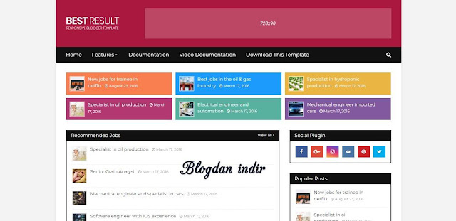 Best Result Blogger Teması