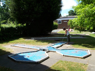 Novelty Crazy Golf in Lake Meadows Park, Billericay, Essex