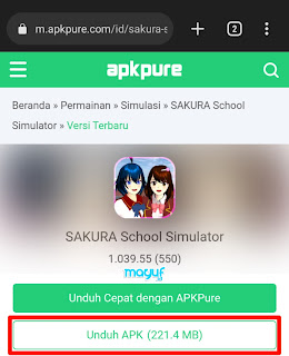 Cara Download Sakura School Simulator Yang Tidak Ada Di PlayStore
