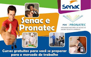 Fazr inscrição cursos Senac 2014 grátis