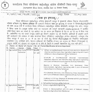 RAIPUR LIVELYHOOD COLLEGE GUEST TRAINER VACANCY 2023 | रायपुर लाईवलीहुड कॉलेज में मेहमान प्रशिक्षक की वेकेंसी