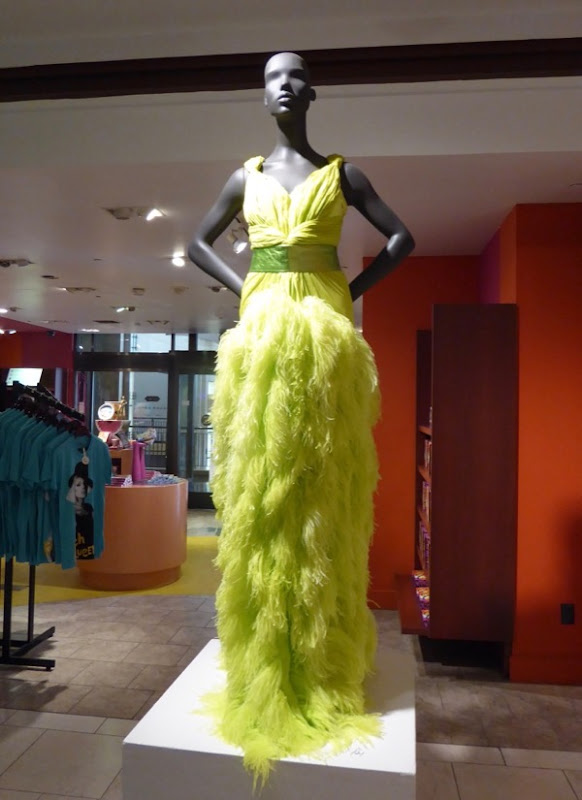 RuPauls Drag Race green feathered gown