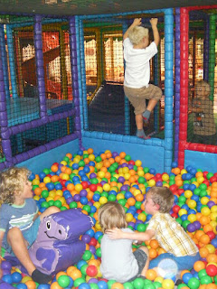 krazy kaves ballpit action with climbing