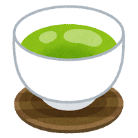  お茶のイラスト「緑」